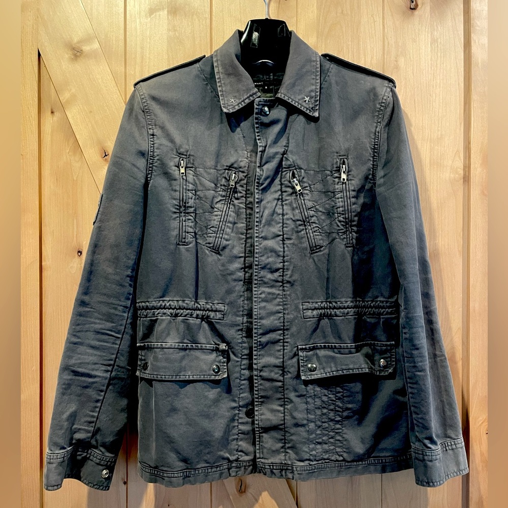 Marc Jacobs Military Style Jacket. Genuine. Medium Very Good Condition. Blue.